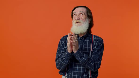 Sneaky Mature Grandfather Man Thinking Over Devious Villain Idea Cunning Cheats Jokes and Pranks alt