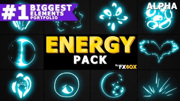 Energy Explosion Elements | Motion Graphics Pack