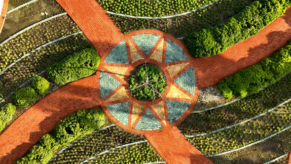 Landscaping in the park Alanya Turkey 4 k alt