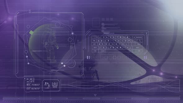 Infographics On The Background Of A Fantastic Plot 4K alt