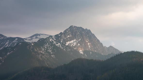 Giewont mountain in Polish Tatras