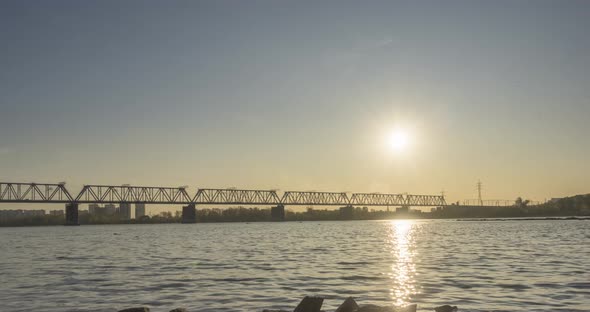 Timelapse of City River Bank alt