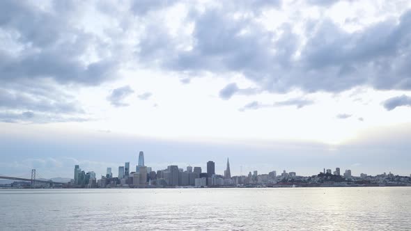 Beautiful San Francisco bay area cityscape alt