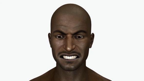 Man's Face with Different Emotions alt