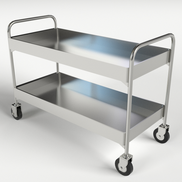 Food, Beverage Trolley, Cart 1 - 3DOcean Item for Sale