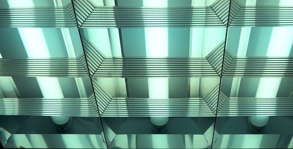 Fluorescent Lights Turning on and Off alt