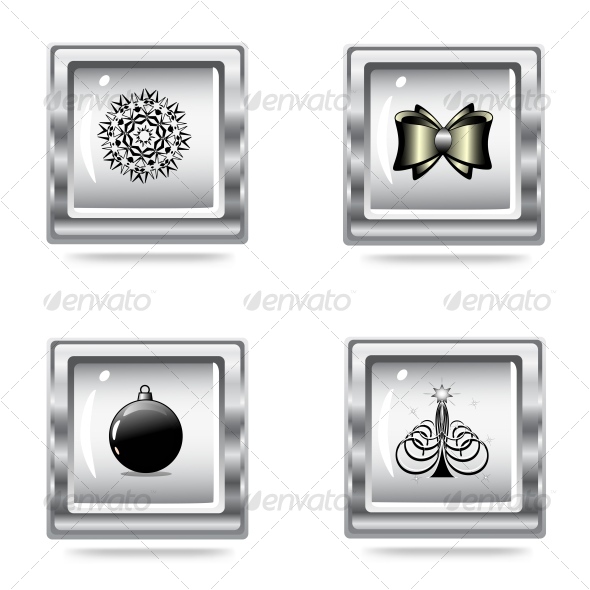 Christmas icons set - Christmas Seasons/Holidays