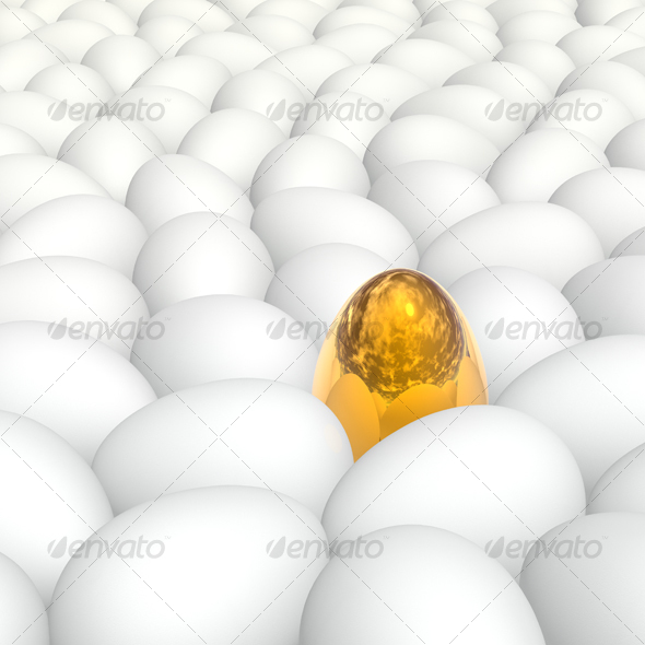 golden egg - 3D Backgrounds