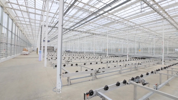 Large Modern Greenhouse Complex