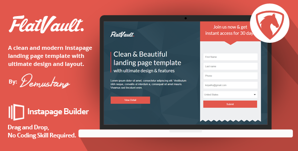 Flatvault - Instapage Landing Page Template - Instapage Marketing