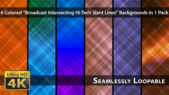 Broadcast Intersecting Hi-Tech Slant Lines - Pack 02