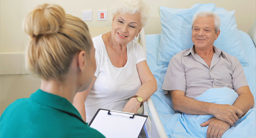 Old Couple in a Hospital