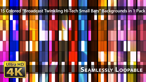 Broadcast Twinkling Hi-Tech Small Bars - Pack 02