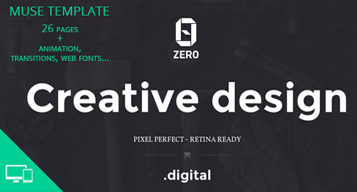 Creative Adobe Muse template