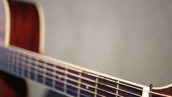 View Of Acoustic Guitar