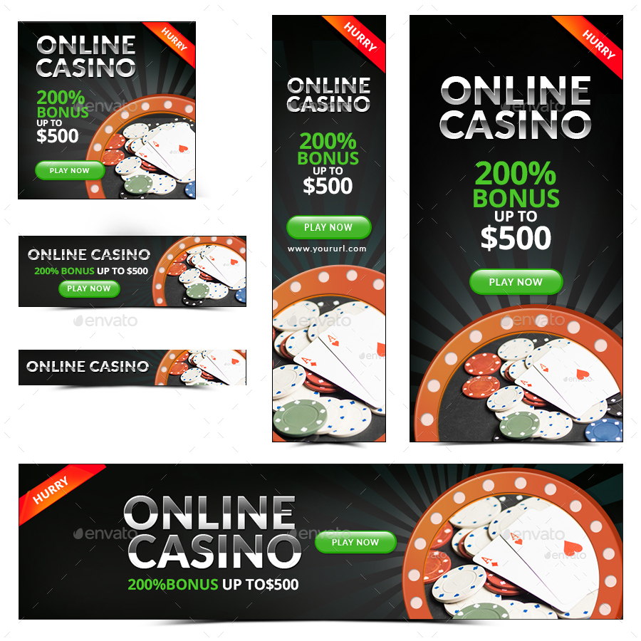 Online Casino Banners by Hyov | GraphicRiver