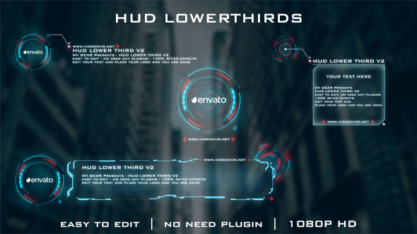 Hud Lowerthirds - VideoHive 18417921