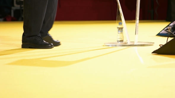 Conference Speaker Walking On The Stage alt
