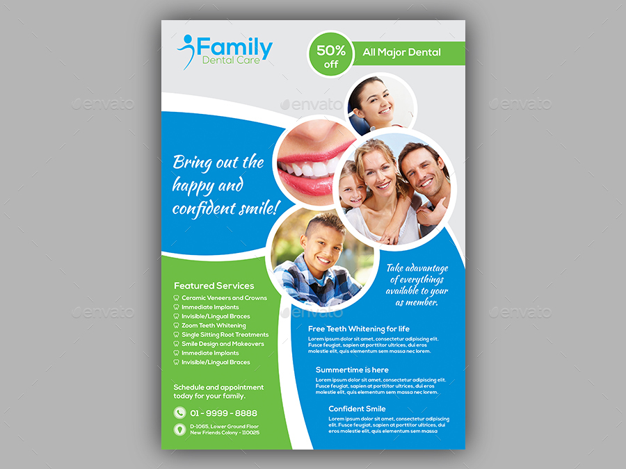 dental flyer design