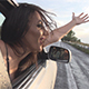 Girl out of Car Smiling - Fortune - VideoHive Item for Sale