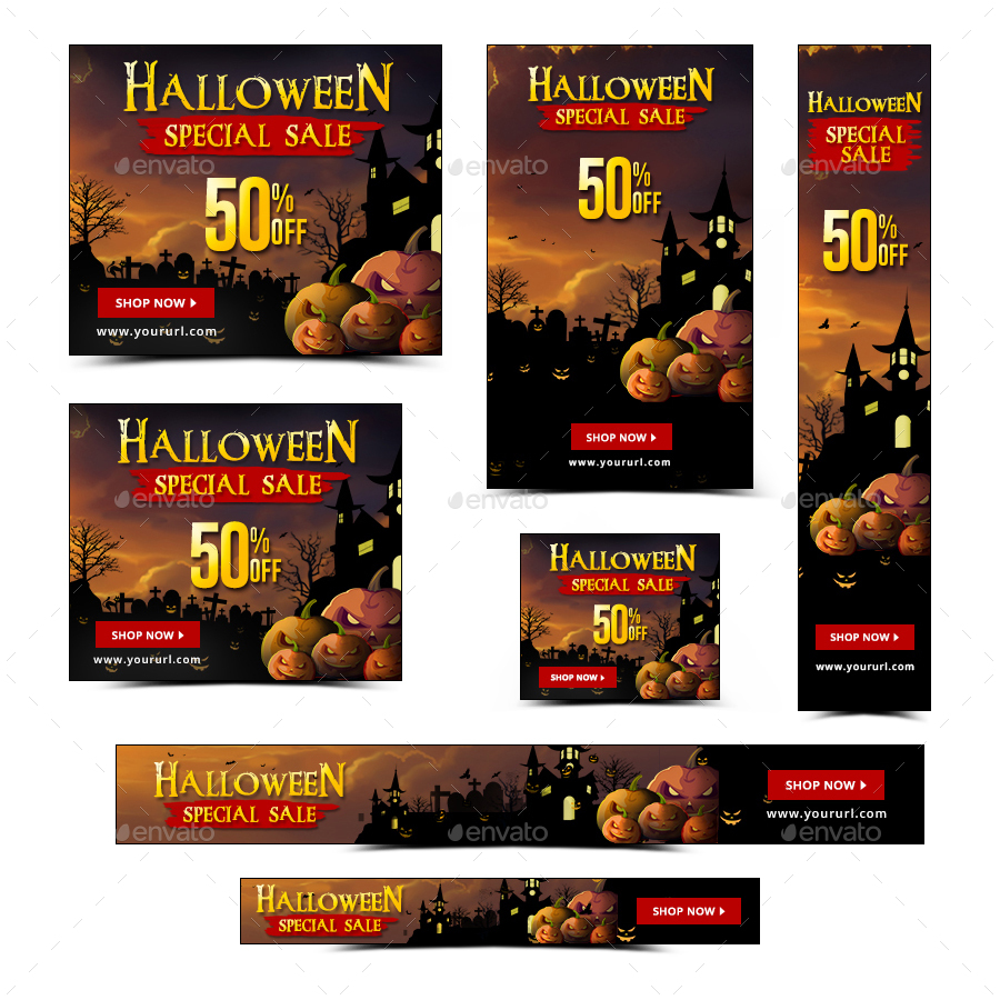 Halloween Banners - Image Included by Hyov | GraphicRiver