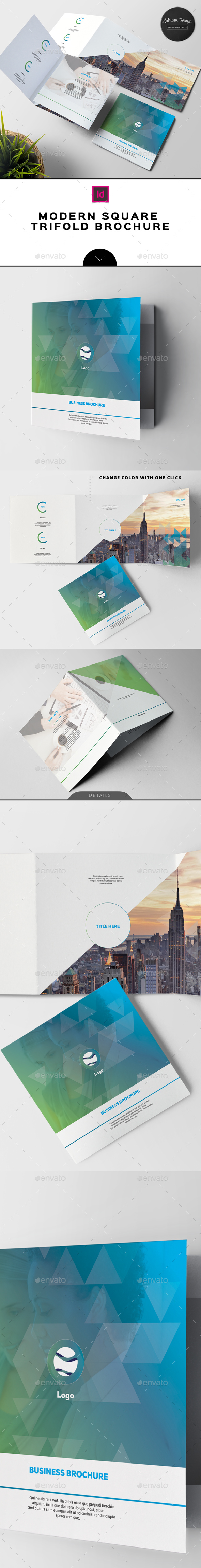 Modern Square Trifold Brochure - Corporate Brochures