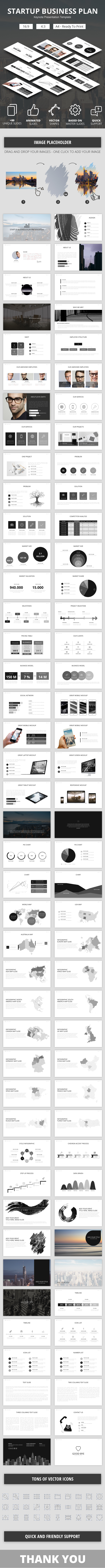 Startup Business Plan Keynote Presentation Template - Business Keynote Templates