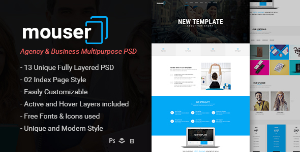 Mouser AgencyBusiness - ThemeForest 18446096