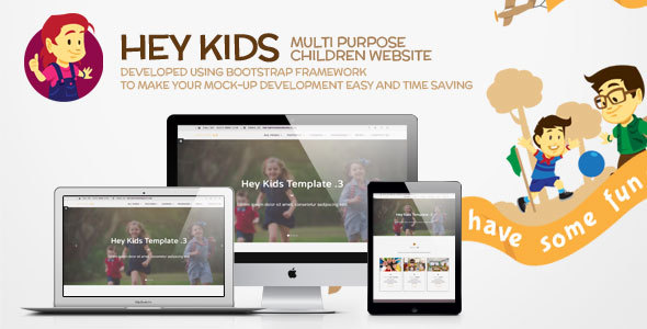 Hey Kids - Responsive Multipurpose Children Web - Children Retail