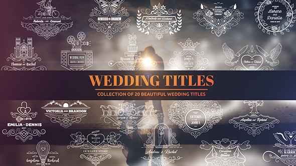 Wedding Titles - VideoHive 18468824