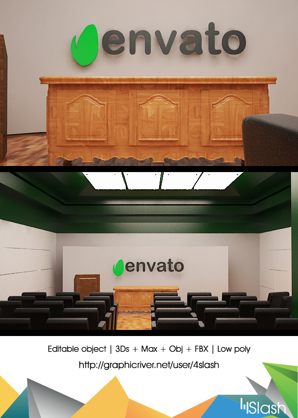 3d Conference Room - 3Docean 18478660
