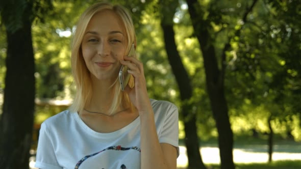 Young Girl Talking on the Phone 02
