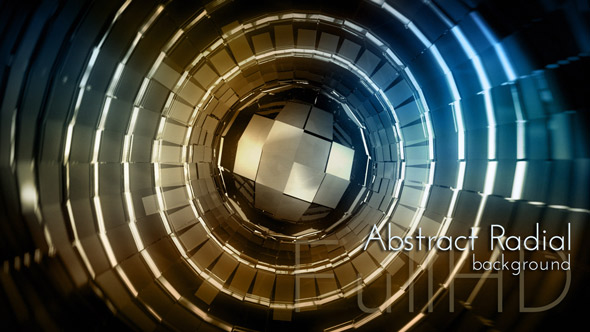 Abstract Radial Techno Background