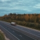 Flying Over The Road With Cars - VideoHive Item for Sale