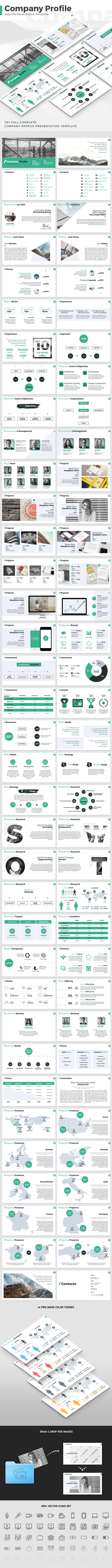 Company Profile - Keynote Presentation Template - Keynote Templates Presentation Templates
