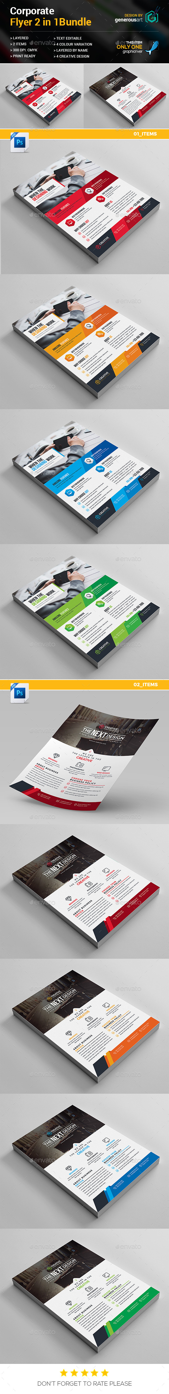 Flyer Bundle 2 in 1 - Flyers Print Templates