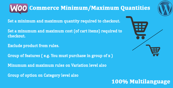 WooCommerce Minimum Maximum Quantities WooCommerce Minimum Maximum Quantities