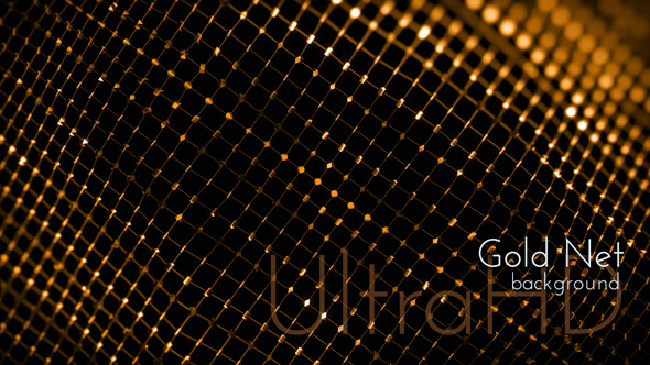 Gold Net Techno Background