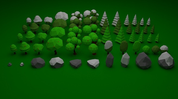 Low Poly Nature - 3Docean 18510348