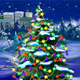 Christmas Tree Lights Flashing with Falling Snow - VideoHive Item for Sale