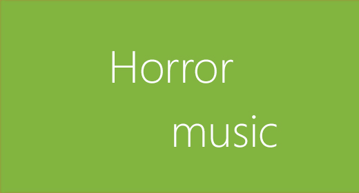Horror music