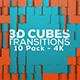 3D Cubes Transitions - 10 Pack - 4K - VideoHive Item for Sale