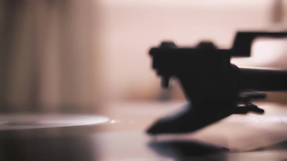 vinyl pickup on a record close-up. macro shot. alt