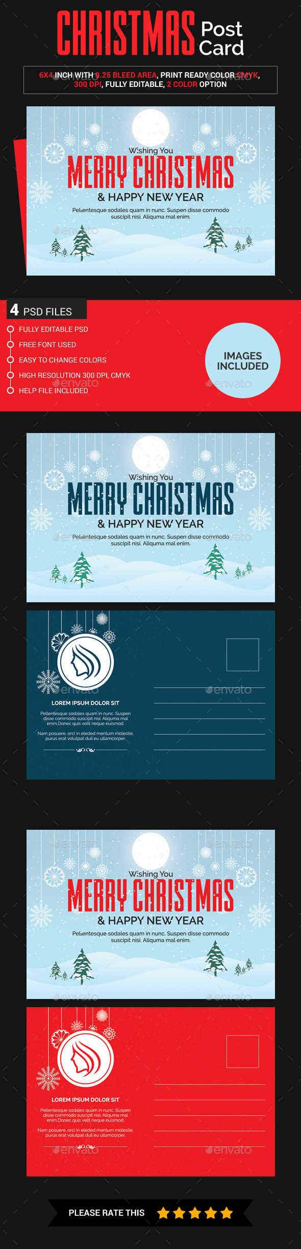 Christmas Post Card (Images Included) - Loyalty Cards Cards & Invites