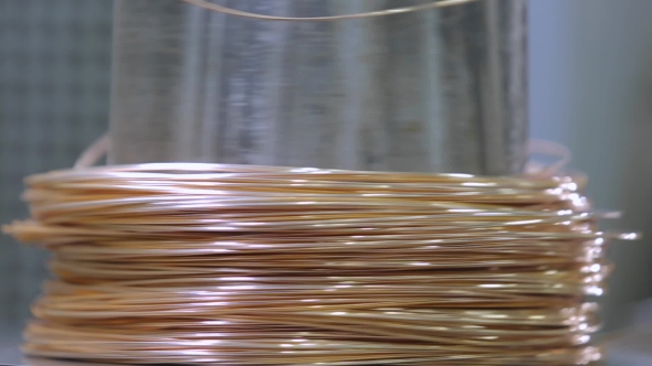Gold Wire In Coil. Golden Thread alt