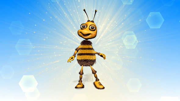 Happy Bee Logo - VideoHive 18522778