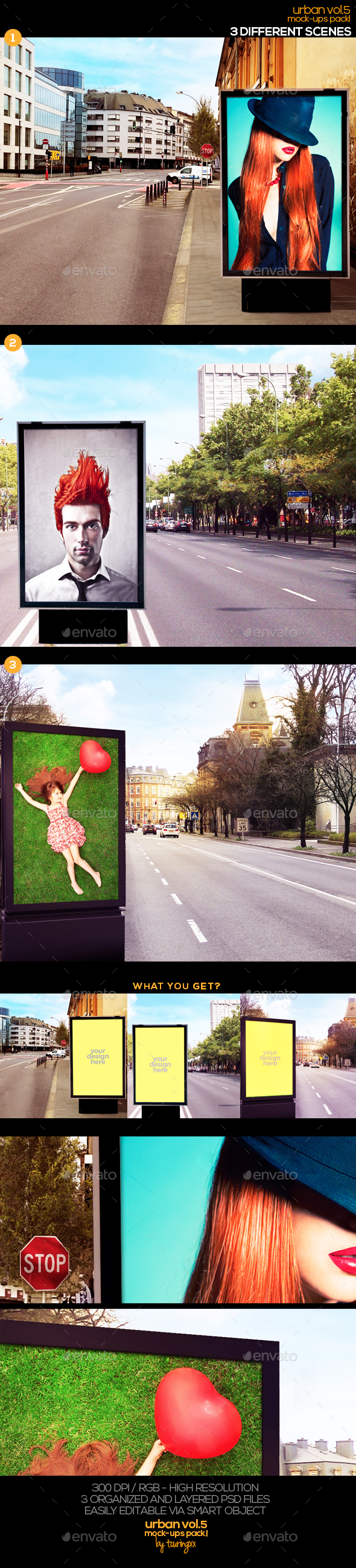 Urban Vol.5 Mock Ups Pack - Signage Print