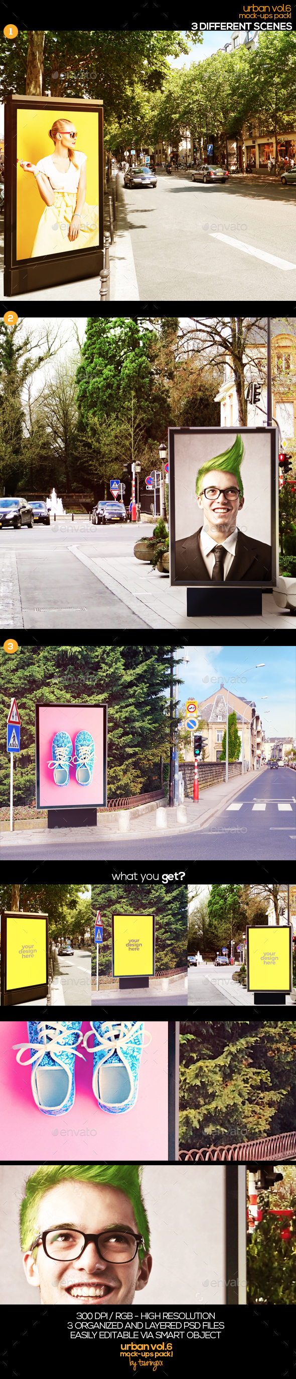 Urban Vol.6 Mock Ups Pack - Signage Print
