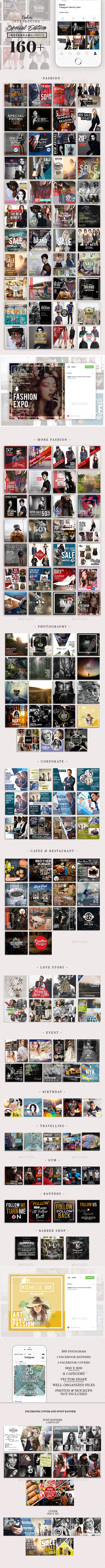 Instagram Special Edition Bundle - Social Media Web Elements