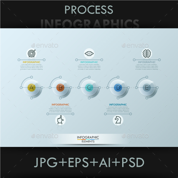 Modern Infographic Circles Timeline Template